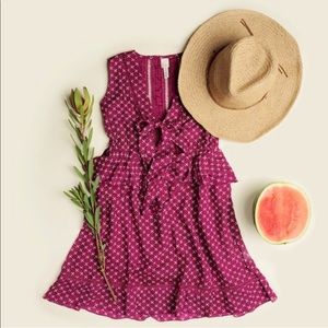 Anthropologie RAGA tie front dress NWT